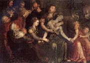 Bernaert de Ryckere The Death of Lucretia painting